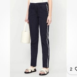 ZADIG & VOLTAIRE Pomelo Mili Cotton Pant In Faded Black Size 36